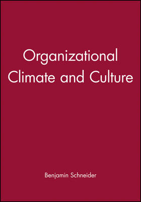Book cover for Organizational Climate and Culture
