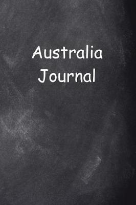 Book cover for Australia Journal Chalkboard Design