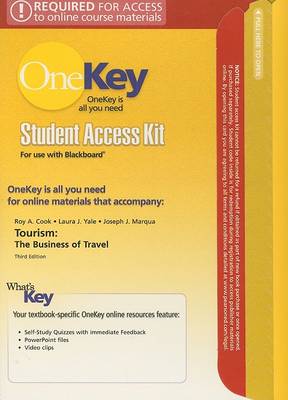 Book cover for OneKey Blackboard, Student Access Kit, Tourism