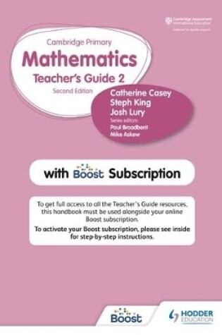 Cover of Hodder Cambridge Primary Mathematics Teacher's Guide Stage 2 with Boost Subscription