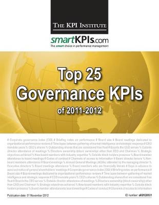 Book cover for Top 25 Governance KPIs of 2011-2012