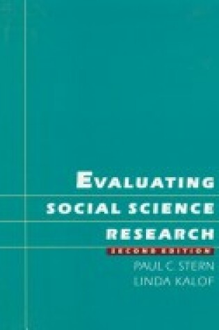 Cover of Evaluating Social Science Research