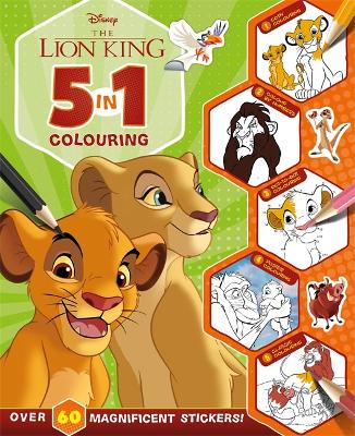 Cover of Disney The Lion King: 5 in 1 Colouring