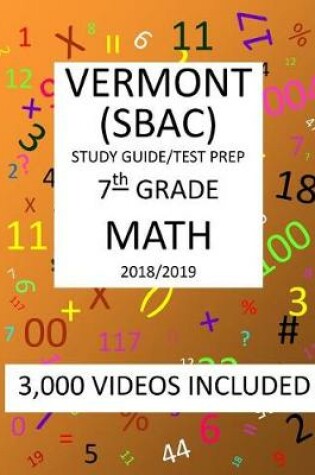 Cover of 7th Grade VERMONT SBAC, 2019 MATH, Test Prep