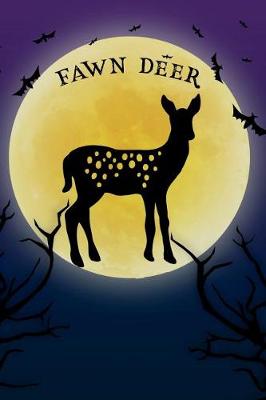 Book cover for Fawn Deer Notebook Halloween Journal