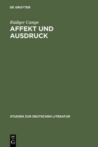 Cover of Affekt Und Ausdruck