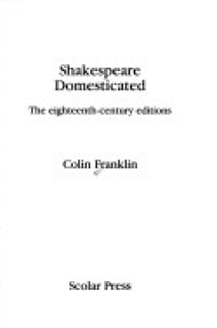 Cover of Shakespeare Domesticated