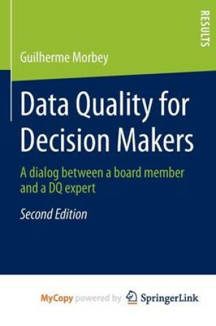 Cover of Data Quality for Decision Makers