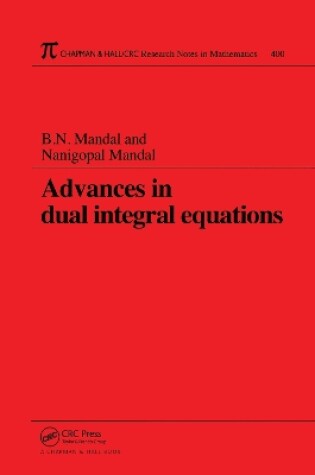 Cover of Advances in Dual Integral Equations