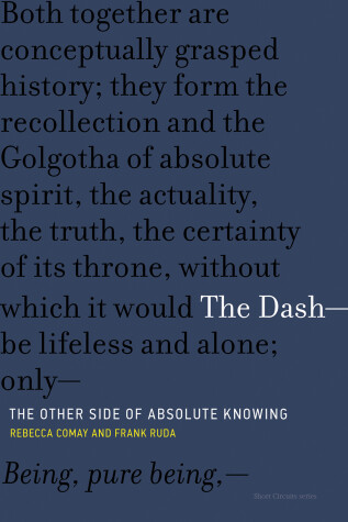 Book cover for The Dash-The Other Side of Absolute Knowing