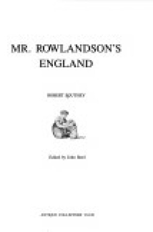 Cover of Mr. Rowlandson's England