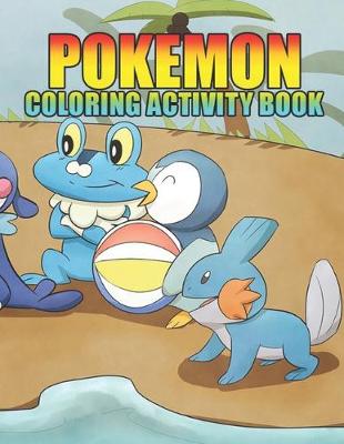 Book cover for pokemon coloring activity book