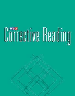 Book cover for Corrective Reading Comprehension Level C, Blackline Masters