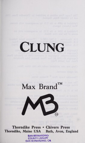 Book cover for Clung