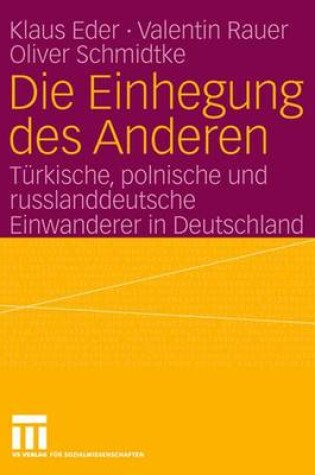 Cover of Die Einhegung des Anderen