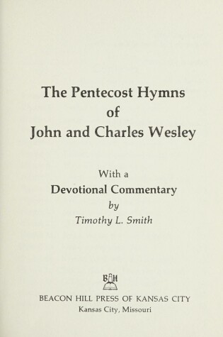 Cover of Pentecost Hymns John&chas Wesl