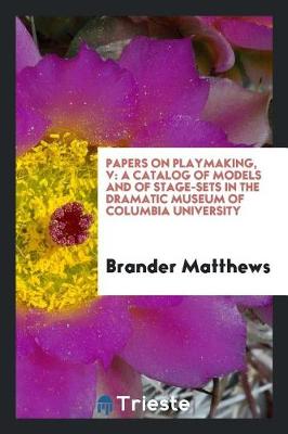 Book cover for Papers on Playmaking, V