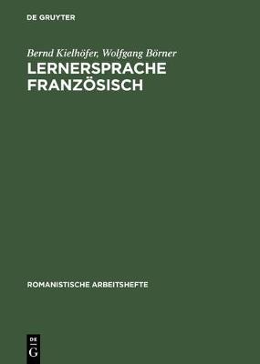 Cover of Lernersprache Franzoesisch