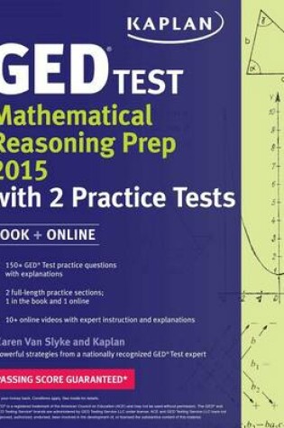 Cover of Kaplan GED Test Mathematical Reasoning Prep 2015