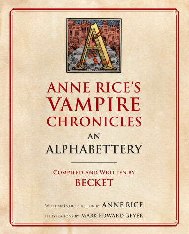 Book cover for Anne Rice's Vampire Chronicles An Alphabettery