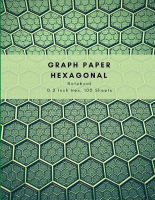 Book cover for Graph Paper Hexagonal Notebook 0.2 Inch Hex, 100 Sheets