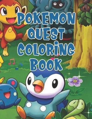 Book cover for Pokemon Quest Coloring Book