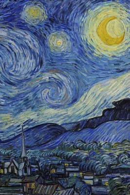 Book cover for Starry Night, Vincent Van Gogh. Ruled Journal