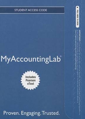 Book cover for NEW MyLab Accounting with Pearson eText-- Standalone Access Card -- for Horngren's Accounting, The Financial Chapters