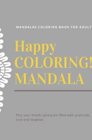 Cover of Mandala Coloring Book for Adults