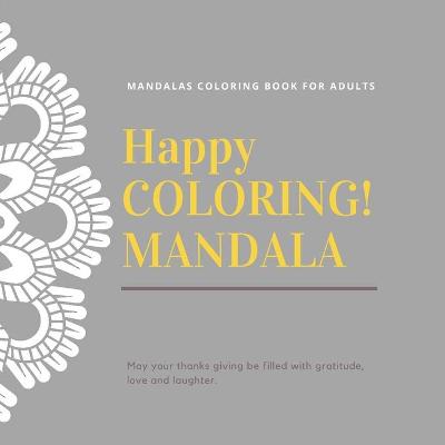 Book cover for Mandala Coloring Book for Adults