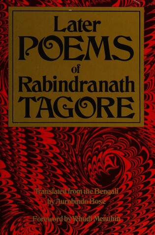 Cover of Later Poems of Rabindranath Tagore