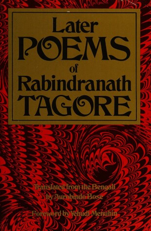 Book cover for Later Poems of Rabindranath Tagore