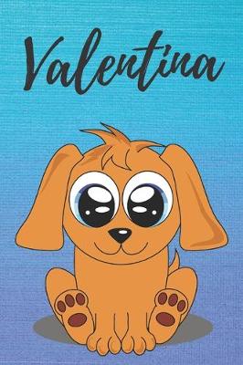 Book cover for Valentina dog coloring book / notebook / journal / diary