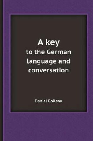 Cover of A Key to the German Language and Conversation