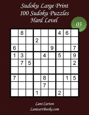 Cover of Sudoku Large Print - Hard Level - N°3