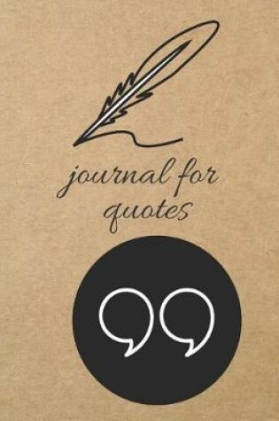 Cover of Journal for Quotes