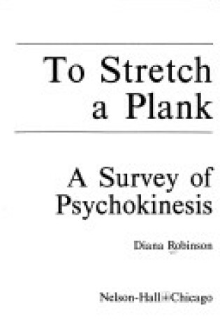 Cover of To Stretch a Plank