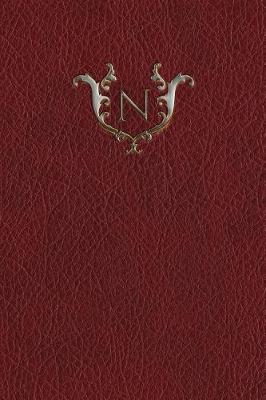 Book cover for Monogram "n" Grid Notebook