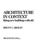 Book cover for Architecture in Context