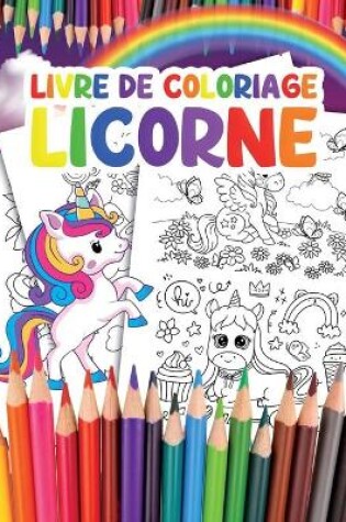 Cover of Livre de Coloriage Licorne