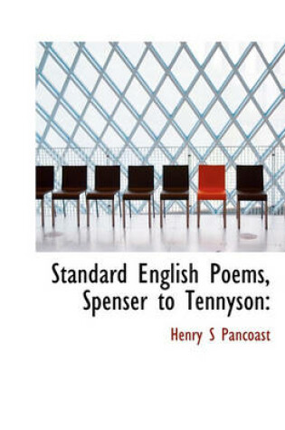 Cover of Standard English Poems, Spenser to Tennyson