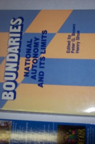 Cover of Boundaries