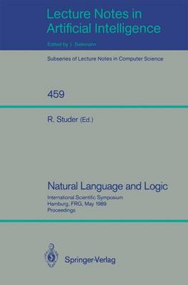 Book cover for Natural Language and Logic