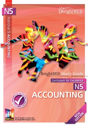 Book cover for BrightRED Study Guide N5 Accounting - New Edition