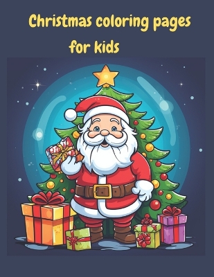 Book cover for Christmas coloring pages for kids