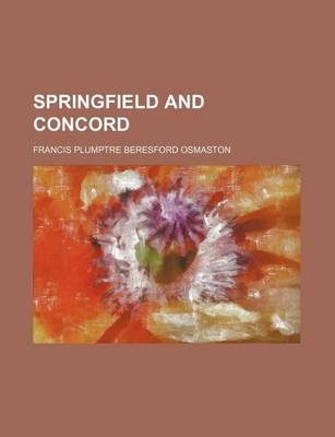 Book cover for Springfield and Concord