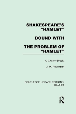 Book cover for Shakespeare's "Hamlet" bound with The Problem of Hamlet