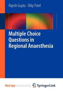 Cover of Multiple Choice Questions in Regional Anaesthesia