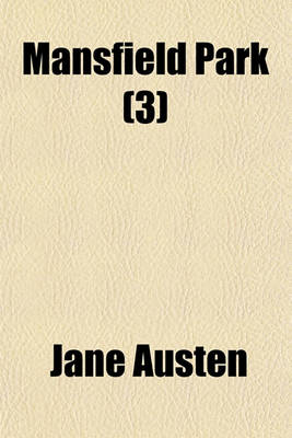 Book cover for Mansfield Park (Volume 3)