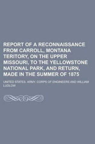 Cover of Report of a Reconnaissance from Carroll, Montana Teritory, on the Upper Missouri, to the Yellowstone National Park, and Return, Made in the Summer of 1875